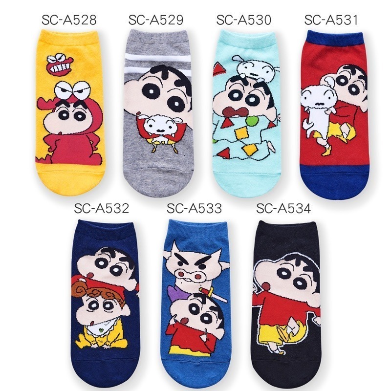 蠟筆小新直版襪 蠟筆小新短襪 台灣製棉襪 SC-A528~A534【旺達棉品】-細節圖3