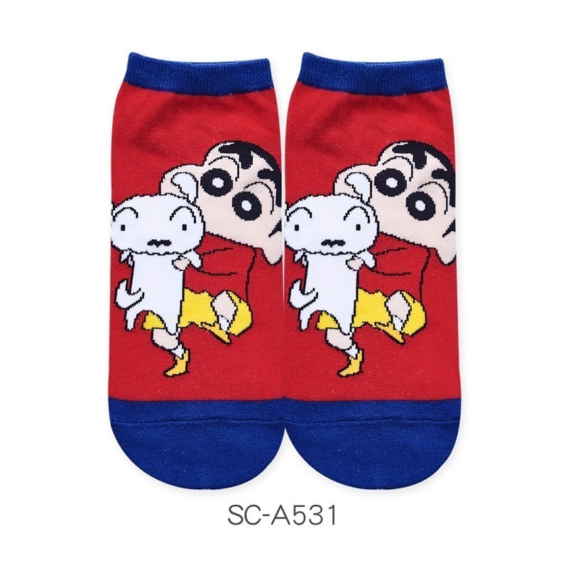蠟筆小新直版襪 蠟筆小新短襪 台灣製棉襪 SC-A528~A534【旺達棉品】-規格圖6
