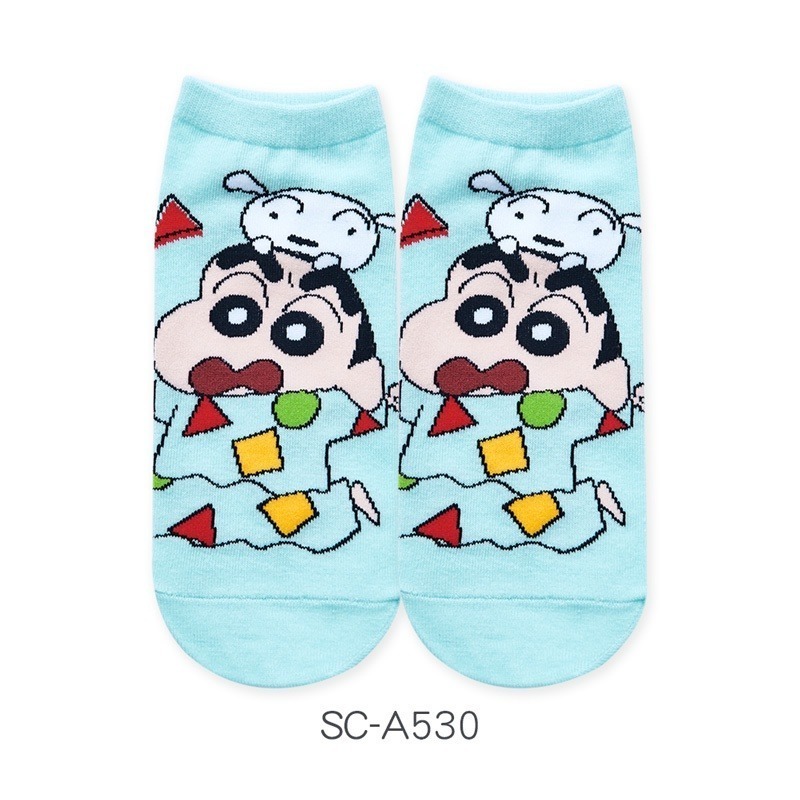 蠟筆小新直版襪 蠟筆小新短襪 台灣製棉襪 SC-A528~A534【旺達棉品】-規格圖6