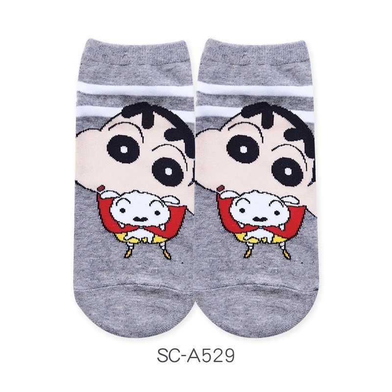 蠟筆小新直版襪 蠟筆小新短襪 台灣製棉襪 SC-A528~A534【旺達棉品】-規格圖6