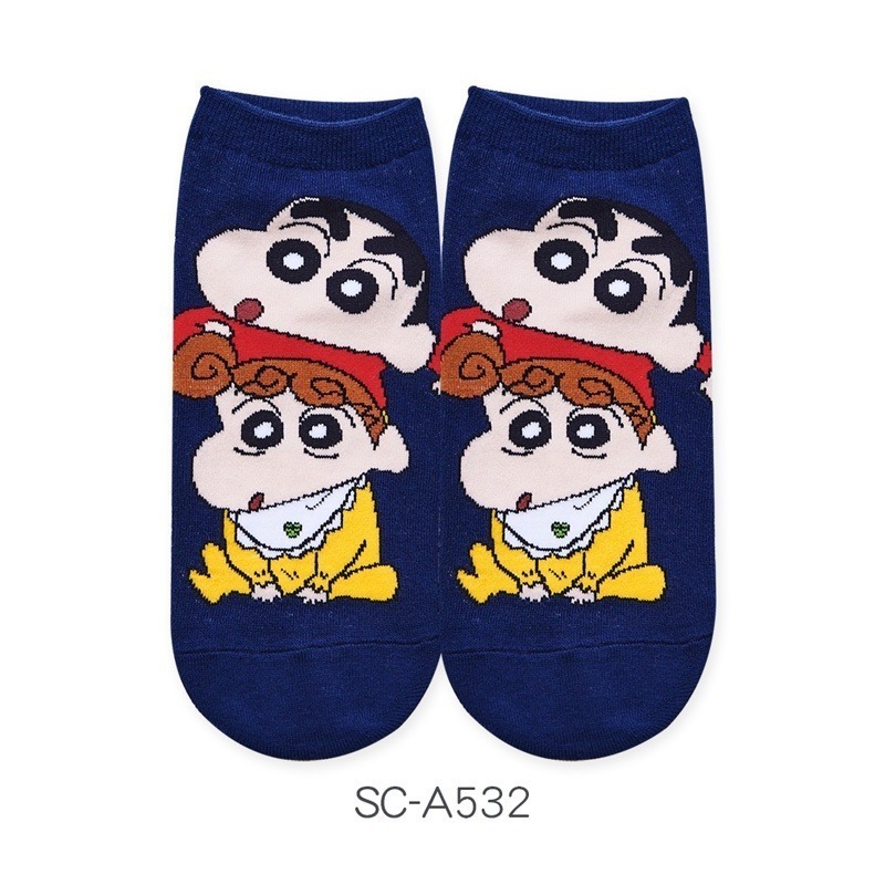 蠟筆小新直版襪 蠟筆小新短襪 台灣製棉襪 SC-A528~A534【旺達棉品】-規格圖6