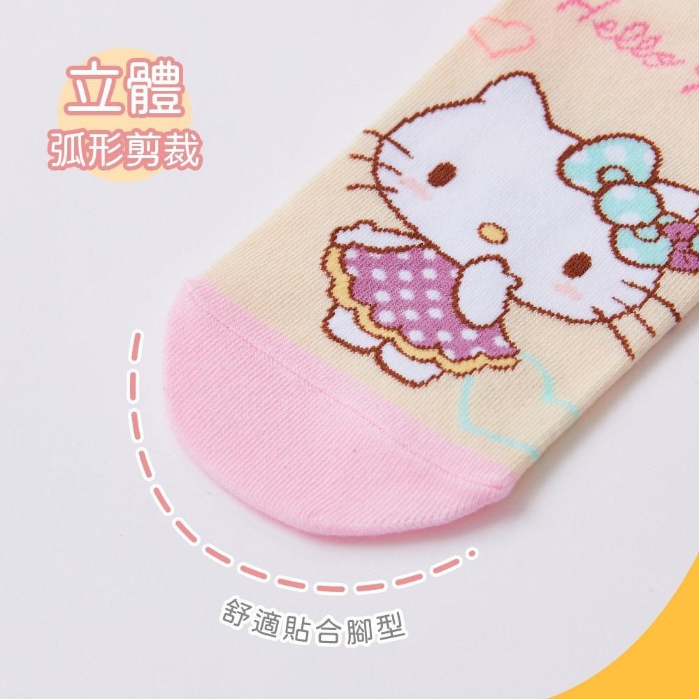 Sanrio 三麗鷗 KITTY 雙子星 美樂蒂直版襪 兒童短襪 台灣製童襪 KT-A654 TS-A515【旺達棉品】-細節圖7