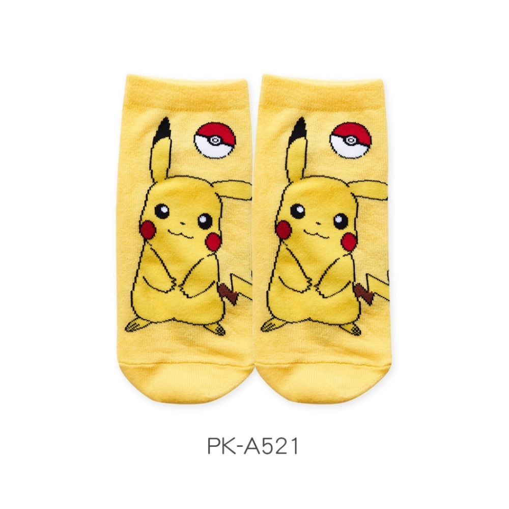 Pokémon 精靈寶可夢 皮卡丘 超夢 噴火龍 兒童短襪 台製棉襪 PK-A528~PK-A534【ONEDER旺達】-規格圖9