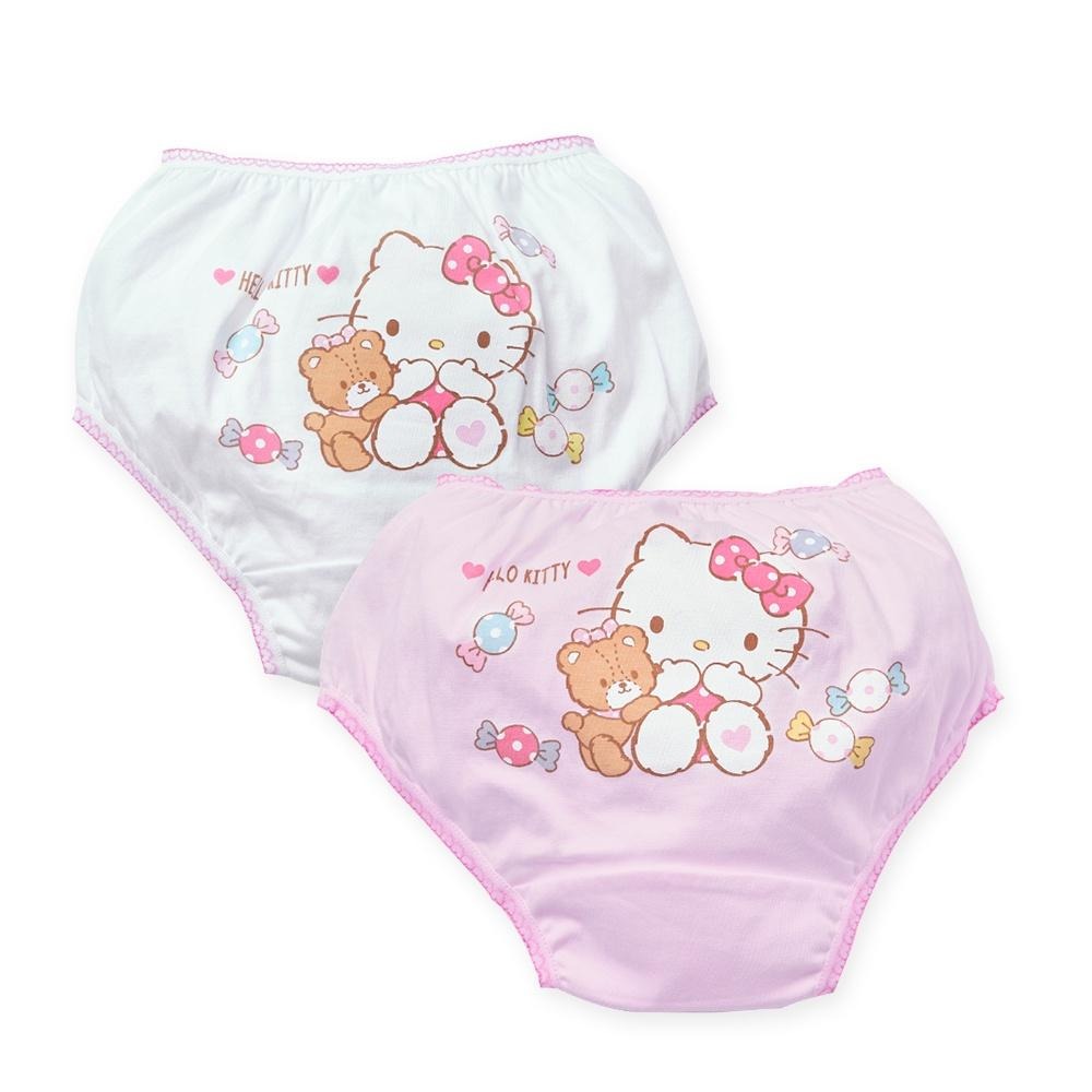 【Sanrio 三麗鷗】凱蒂貓 純棉女童內褲 (2入組) ｜旺達棉品 童內褲 KT-CG002-細節圖2