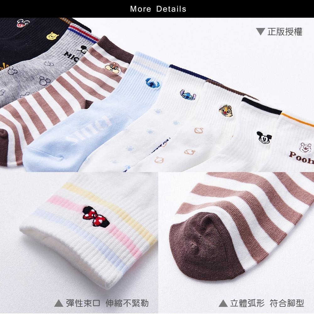 迪士尼 Disney 熊抱哥 三眼怪 小熊維尼 奇奇蒂蒂 電繡襪 長襪中統襪 次繡長襪 WP-A314【旺達棉品】-細節圖6