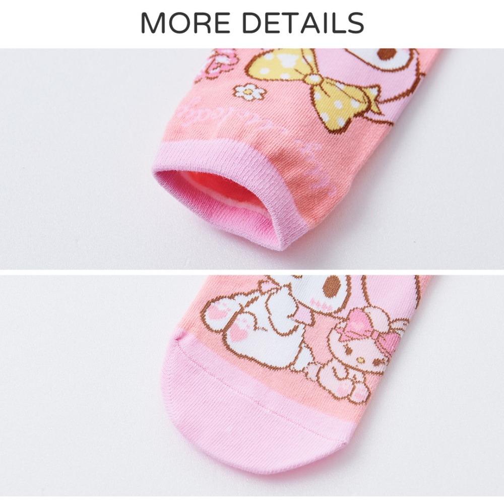 Sanrio 三麗鷗美樂蒂直版襪 My Melody兒童短襪 台灣製童襪 MM-A538【旺達棉品】-細節圖4