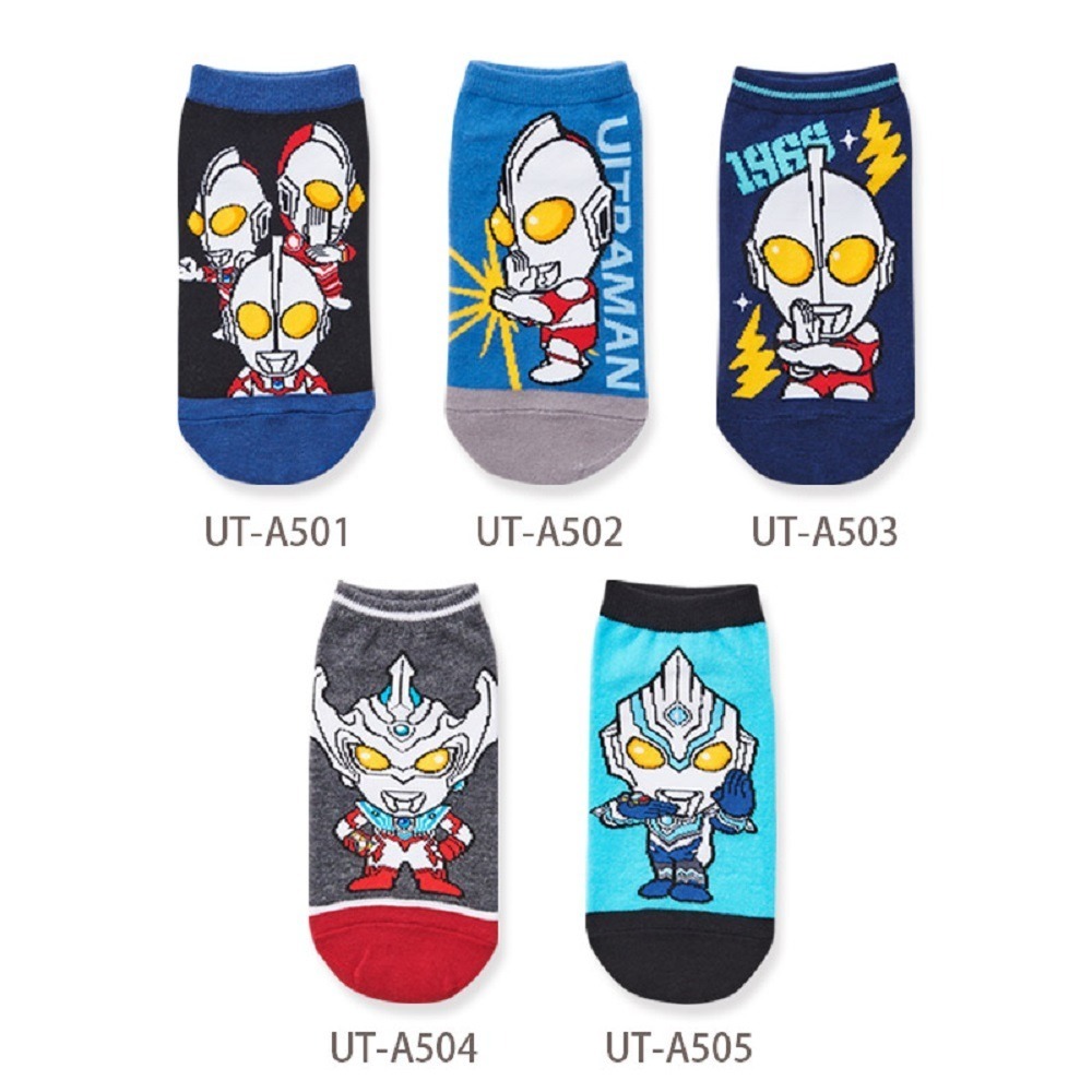奧特曼 超人力霸王童襪 短襪 直版襪 兒童短襪 男童襪 【旺達棉品】UT-A501~505-細節圖2