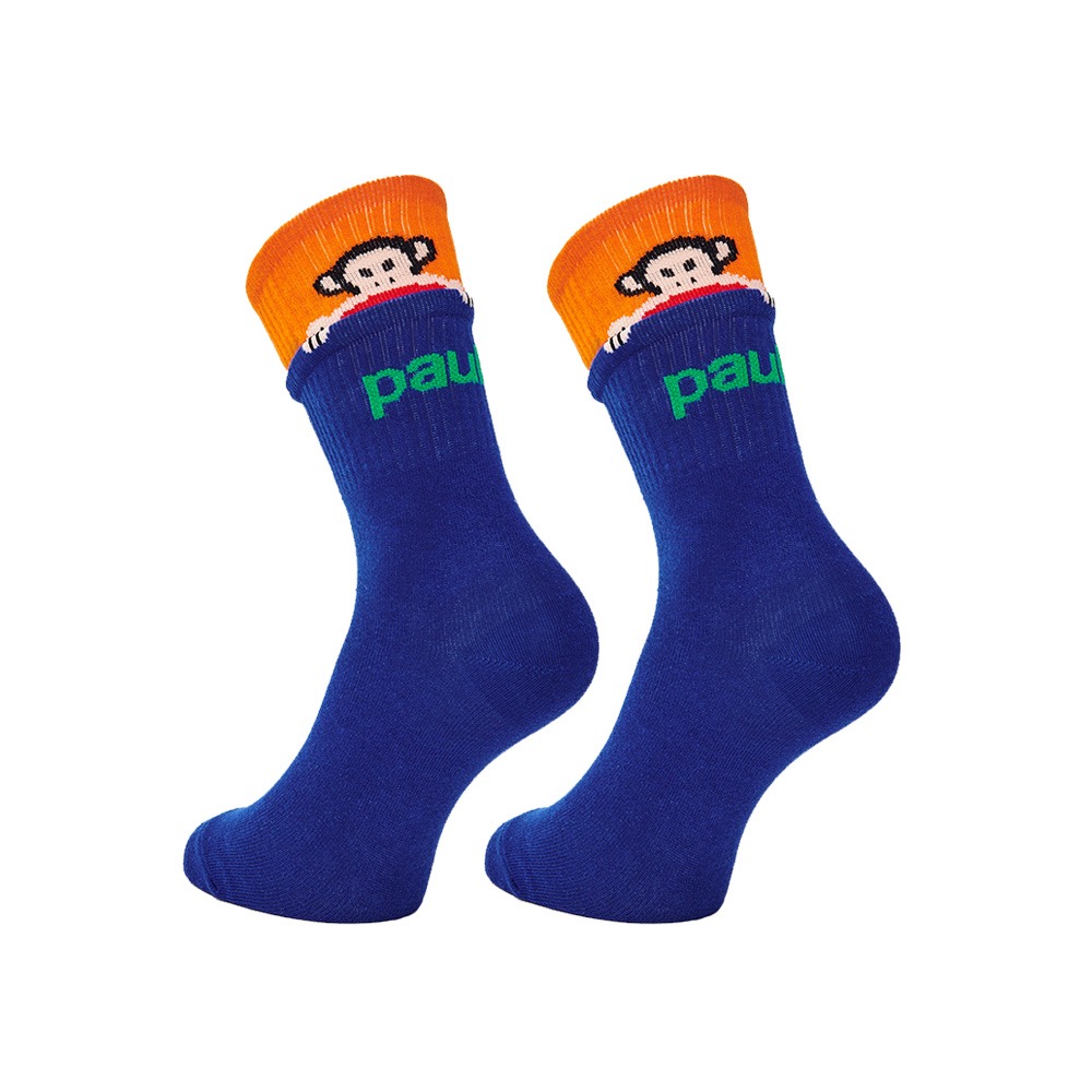 大嘴猴 PAUL FRANK 抗菌撞色中長襪 正版授權 女襪 中長襪 PF005【旺達棉品】-規格圖7