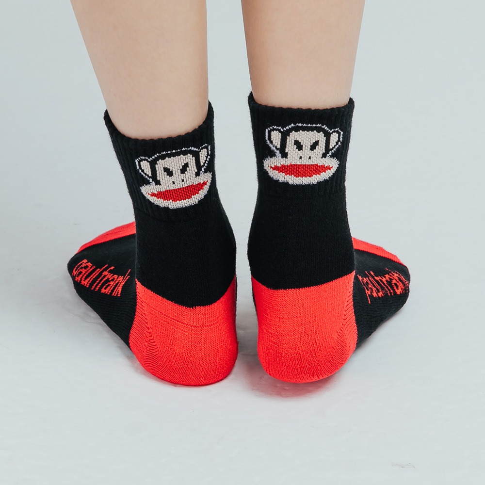 大嘴猴 PAUL FRANK 抗菌羅紋中長襪 正版授權 女襪 中長襪 PF004【旺達棉品】-細節圖4