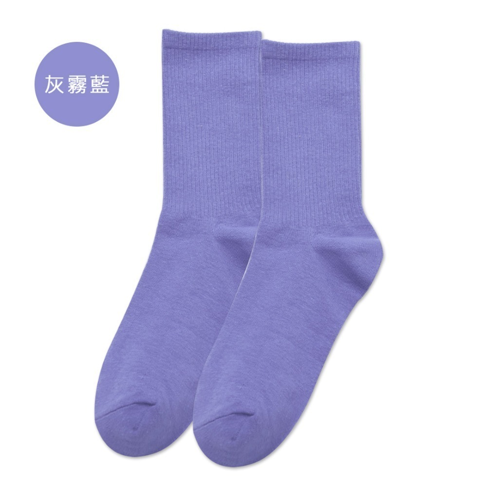 螺紋素色加長襪 彩色襪 黑長襪 女襪 休閒襪 小腿襪 素色長襪 韓系中筒長襪 潮流長襪 BA-A5 【旺達棉品】-規格圖9