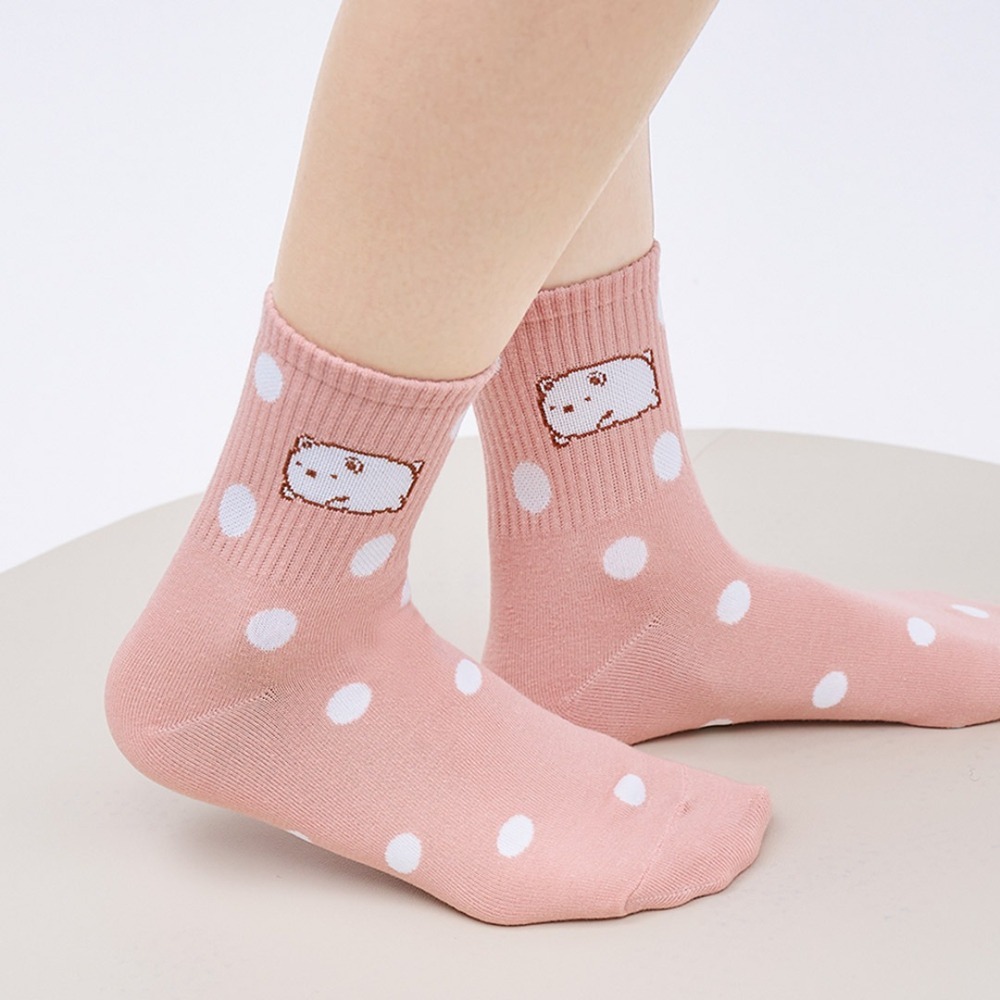 角落生物 角落小夥伴 中統襪 長襪 女中筒襪 炸豬排 炸蝦尾 女襪 SG-A301~SG-A305【旺達棉品】-細節圖7