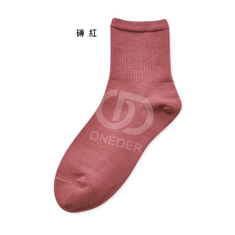 有機棉2/2中統羅紋襪 短襪 襪子 台灣製中筒襪 AN-A401【旺達棉品】-規格圖8