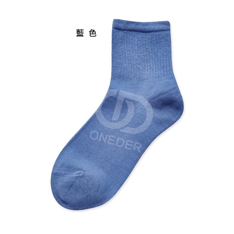 有機棉2/2中統羅紋襪 短襪 襪子 台灣製中筒襪 AN-A401【旺達棉品】-規格圖8
