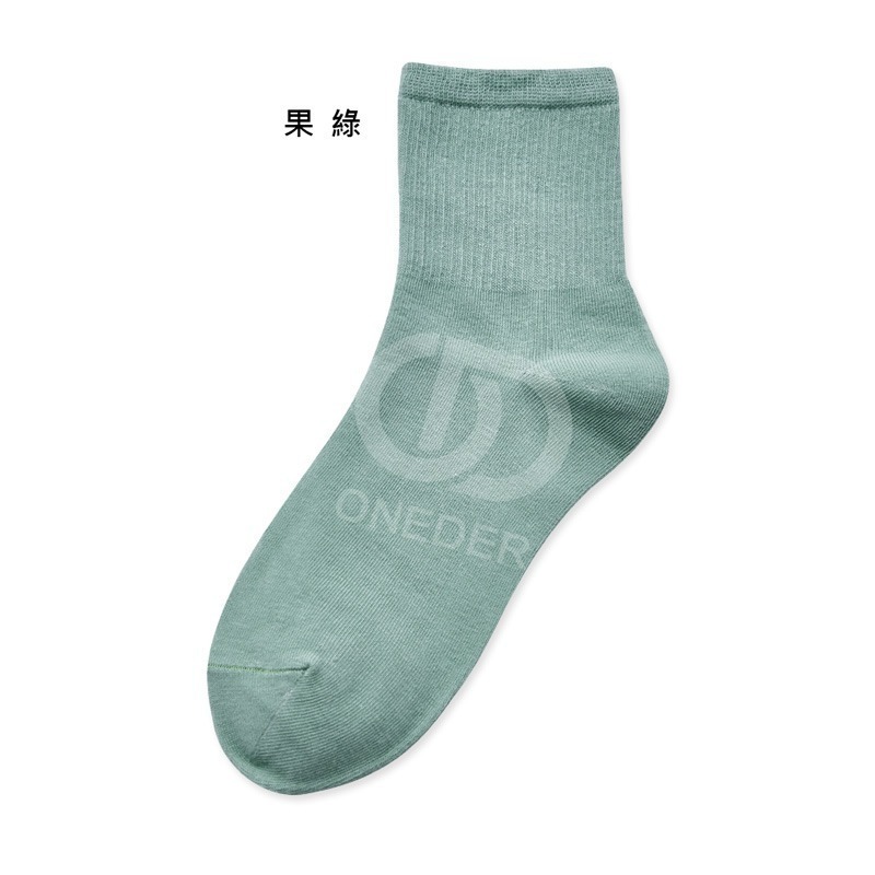 有機棉2/2中統羅紋襪 短襪 襪子 台灣製中筒襪 AN-A401【旺達棉品】-規格圖8