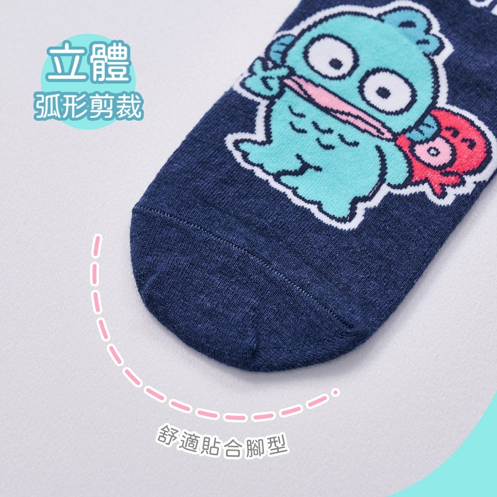 Sanrio 三麗鷗 人魚漢頓短襪 兒童短襪 漢頓童襪 童襪 親子襪 短襪 直版襪【旺達棉品】-細節圖4