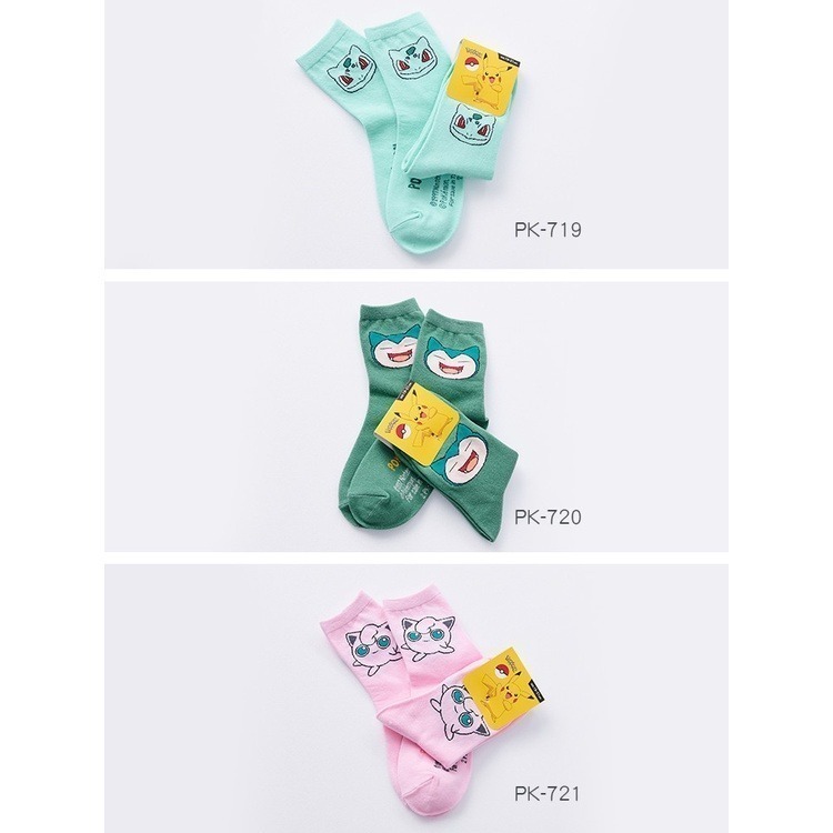 Pokémon 精靈寶可夢皮卡丘1/2童襪 小火龍.伊布.妙蛙種子.兒童短襪 PK-716~723【ONEDER旺達】-細節圖8