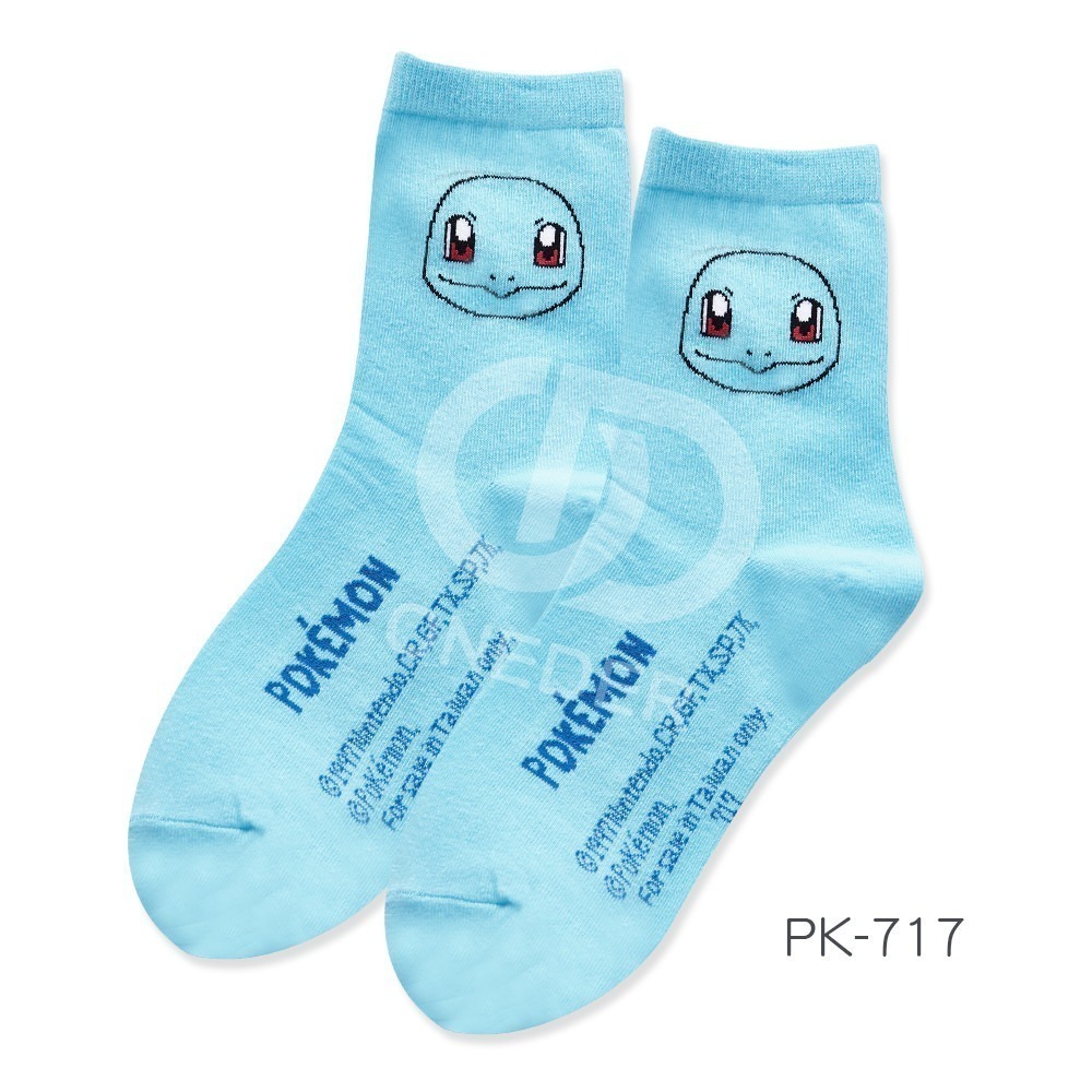 Pokémon 精靈寶可夢皮卡丘1/2童襪 小火龍.伊布.妙蛙種子.兒童短襪 PK-716~723【ONEDER旺達】-規格圖11