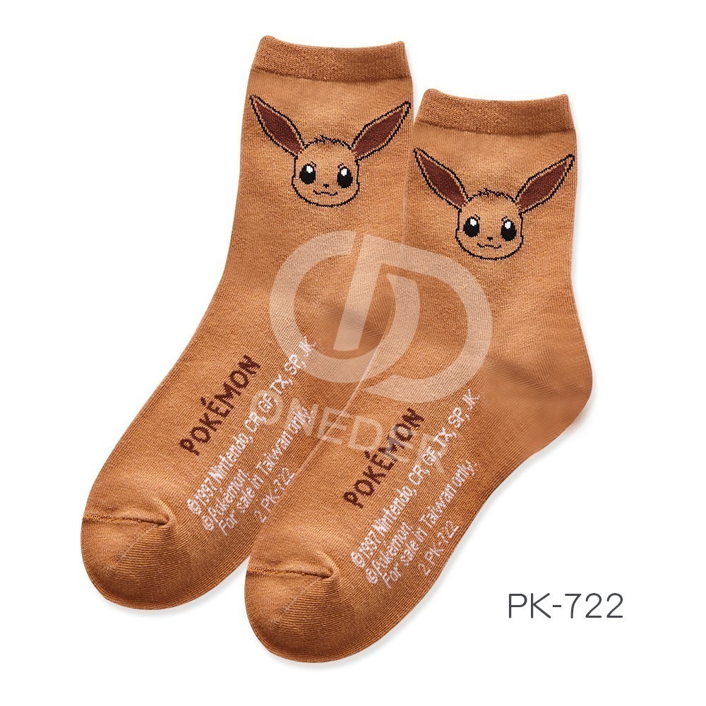 Pokémon 精靈寶可夢皮卡丘1/2童襪 小火龍.伊布.妙蛙種子.兒童短襪 PK-716~723【ONEDER旺達】-規格圖11