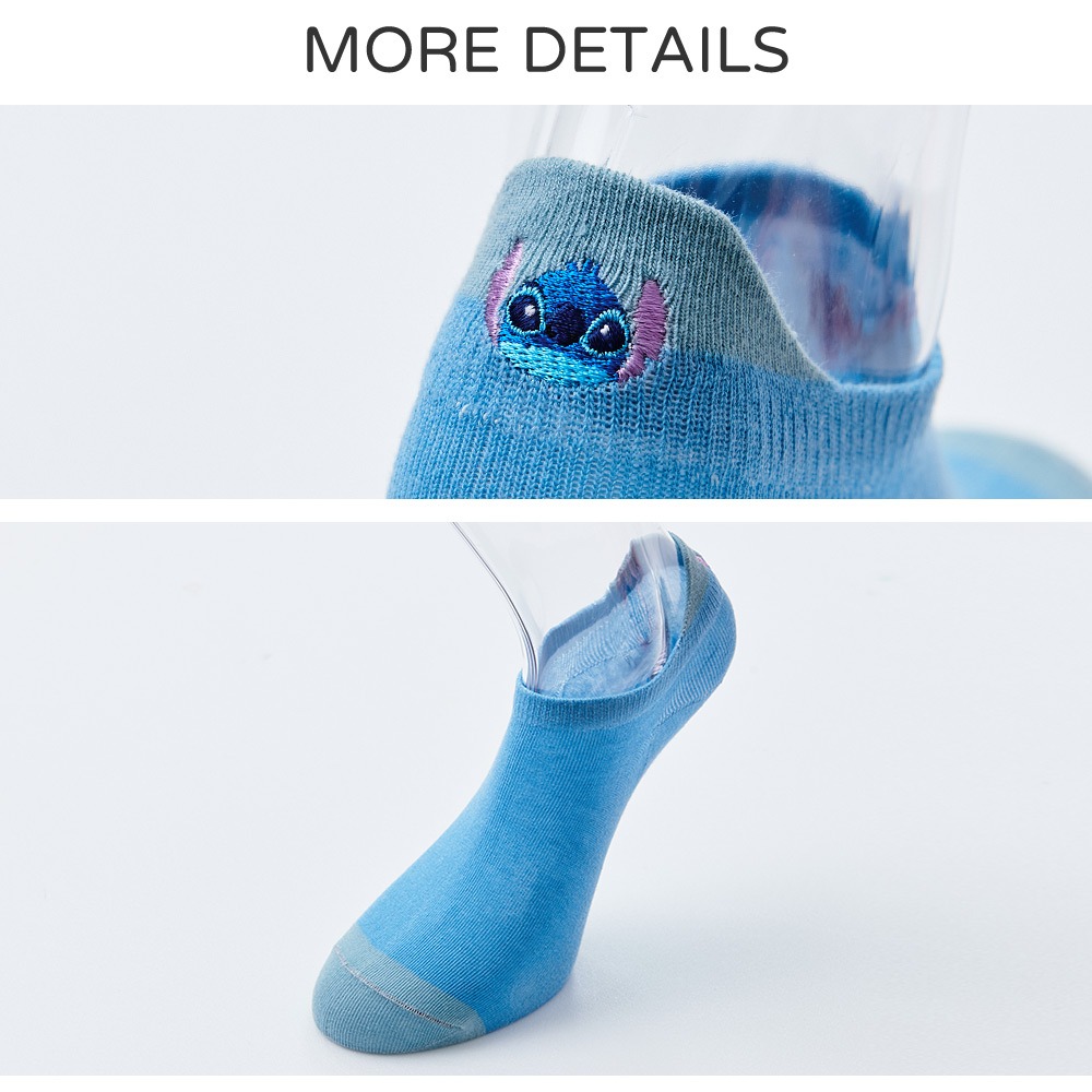 迪士尼 Disney 史迪奇 刺繡船襪 短襪 LH-A103 【旺達棉品】-細節圖2