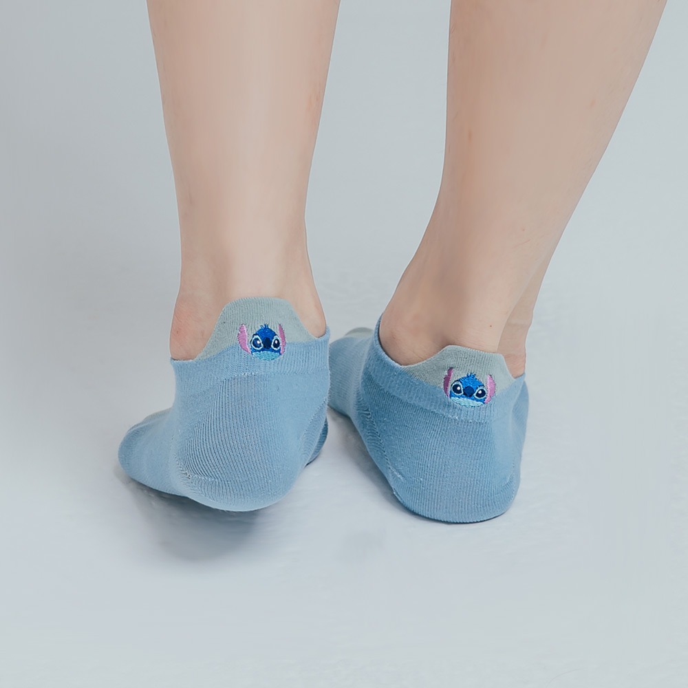 迪士尼 Disney 史迪奇 刺繡船襪 短襪 LH-A103 【旺達棉品】-細節圖3