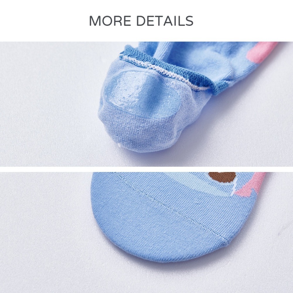 Disney 迪士尼系列套版襪 怪獸電力公司 玩具總動員 奇奇蒂蒂 史迪奇 小熊維尼 隱形襪【旺達棉品】-細節圖3