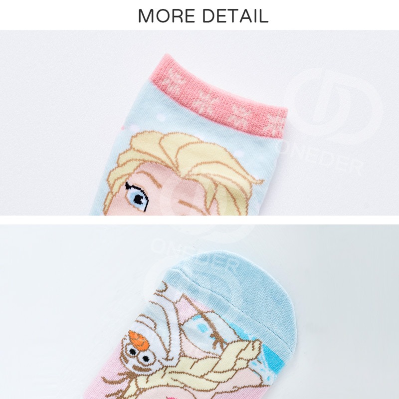 迪士尼 冰雪奇緣 兒童直版襪15-22公分 短襪 FZ-A519 FZ-A520【旺達棉品】-細節圖2