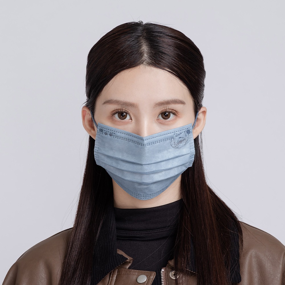 Disney 迪士尼 史迪奇平面口罩(30入) 小熊維尼口罩 奇奇蒂蒂成人口罩【旺達棉品】WP-BZ010-細節圖7