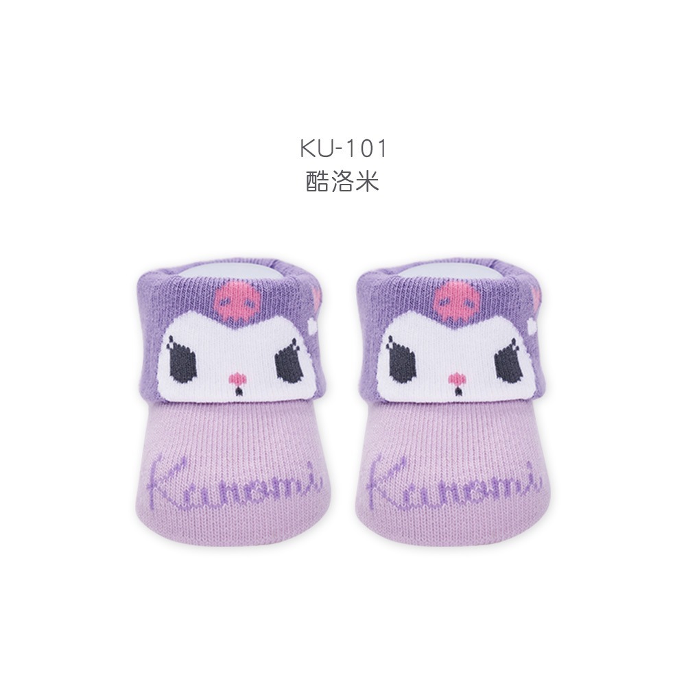 三麗鷗 大耳狗造型寶寶襪 酷洛米止滑寶寶襪 學習襪【旺達棉品】CN-101-規格圖9