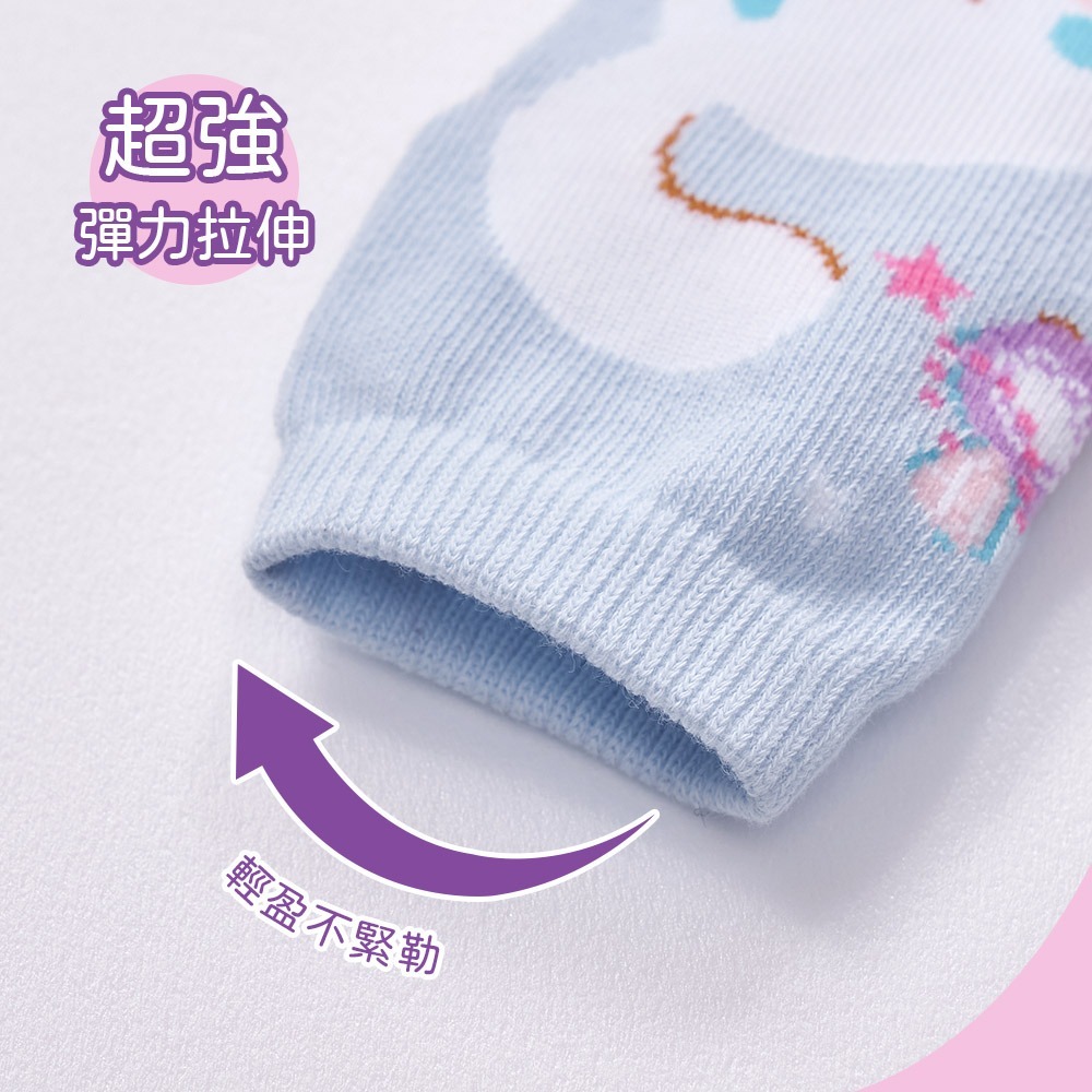 Sanrio 三麗鷗大耳狗幼童襪 酷洛米 童直版襪 短襪 止滑寶寶襪 幼童短襪【旺達棉品】CN-A208-細節圖7