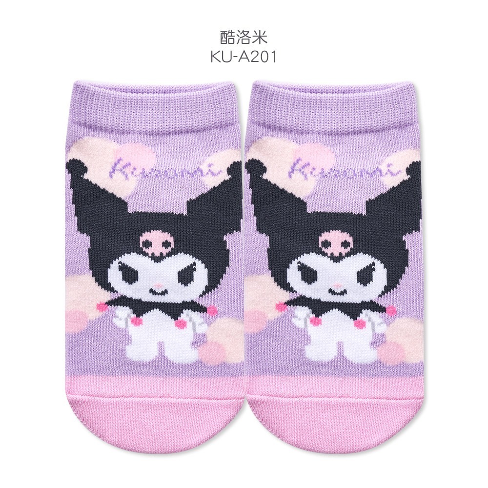 Sanrio 三麗鷗大耳狗幼童襪 酷洛米 童直版襪 短襪 止滑寶寶襪 幼童短襪【旺達棉品】CN-A208-規格圖9
