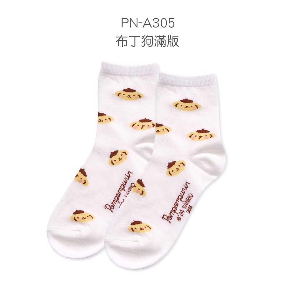 Sanrio 三麗鷗 酷企鵝中統襪 布丁狗 帕恰狗 女長襪 長襪 韓系中筒襪襪 長襪【旺達棉品】XO-A305-規格圖9