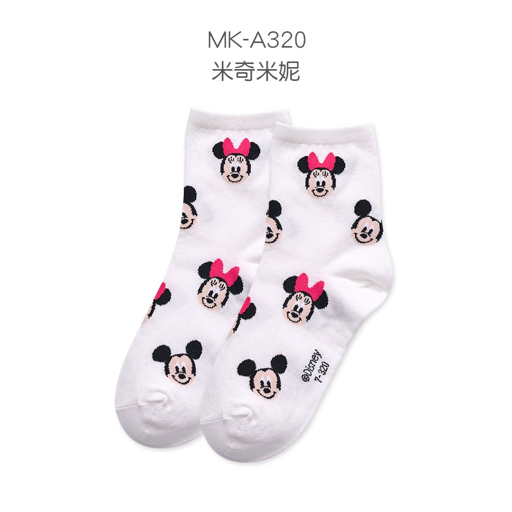 Disney迪士尼滿版系列中筒襪 史迪奇 米奇 米妮 小熊維尼韓系長襪 熊抱哥【ONEDER 旺達棉品】LH-A320-規格圖9