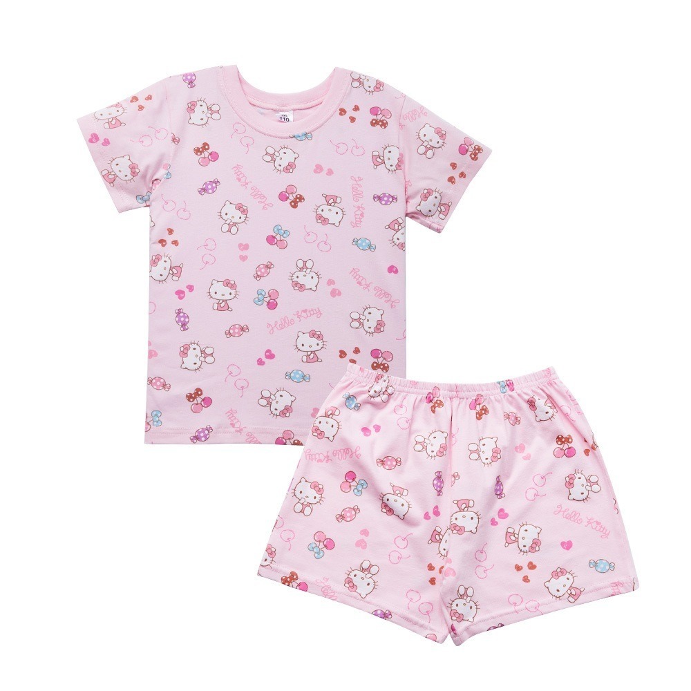 三麗鷗 Kitty純棉短袖套裝 短袖睡衣 KT-NF001【旺達棉品】-規格圖4