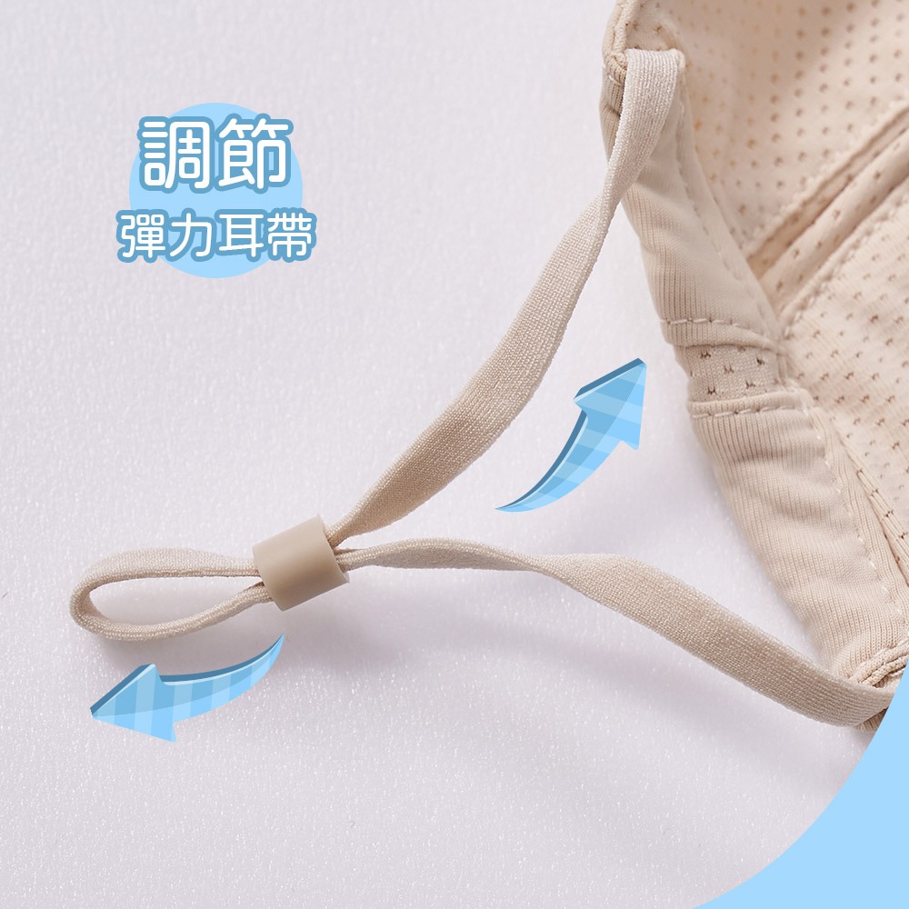 涼感抗UV立體面罩 冰絲涼感面罩 防曬口罩 冰涼透氣口罩【旺達棉品】OD-BB23-細節圖6