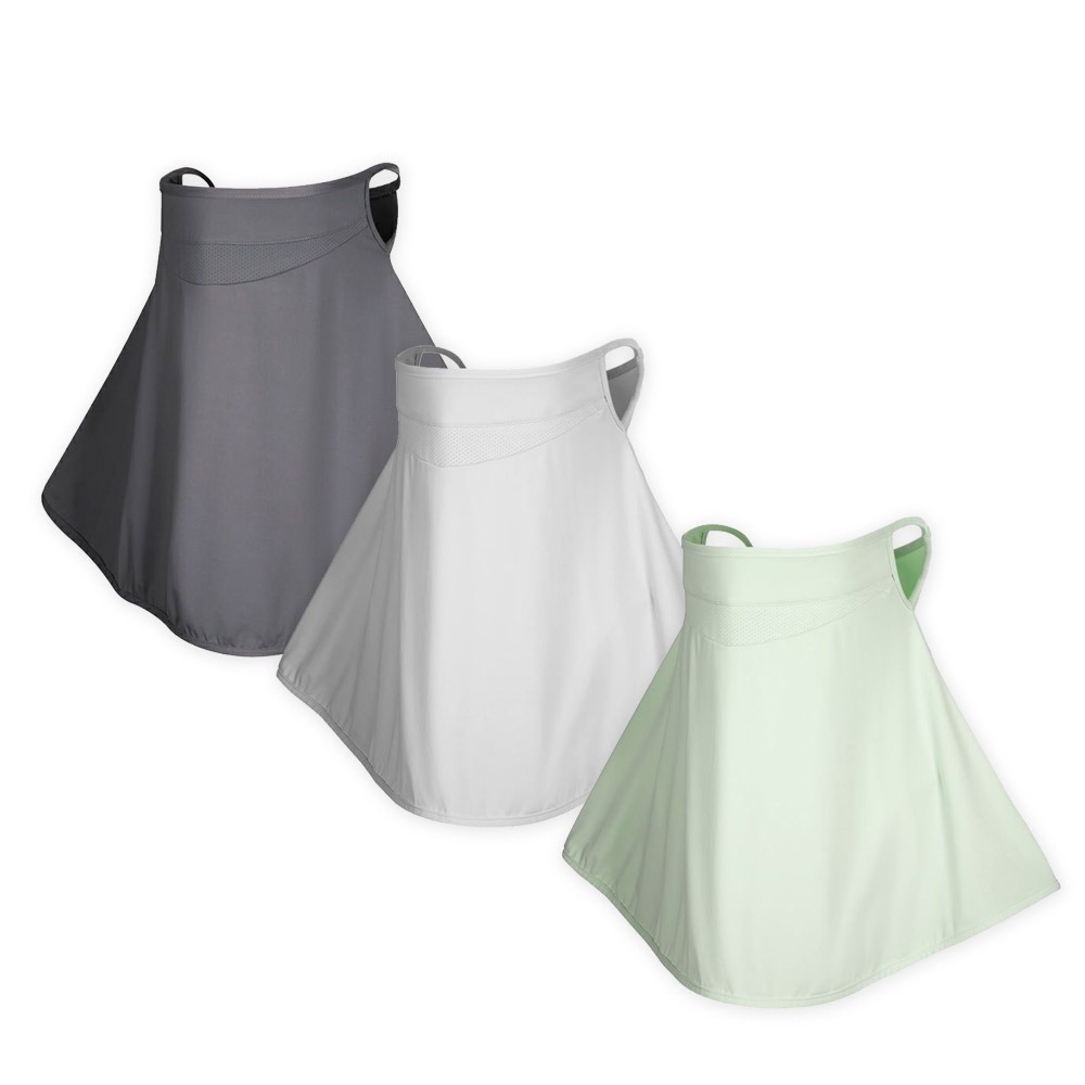 全罩式耳掛式透氣面罩 涼感防曬面罩 抗uv披肩 立體面罩【旺達棉品】OD-BB25-細節圖2