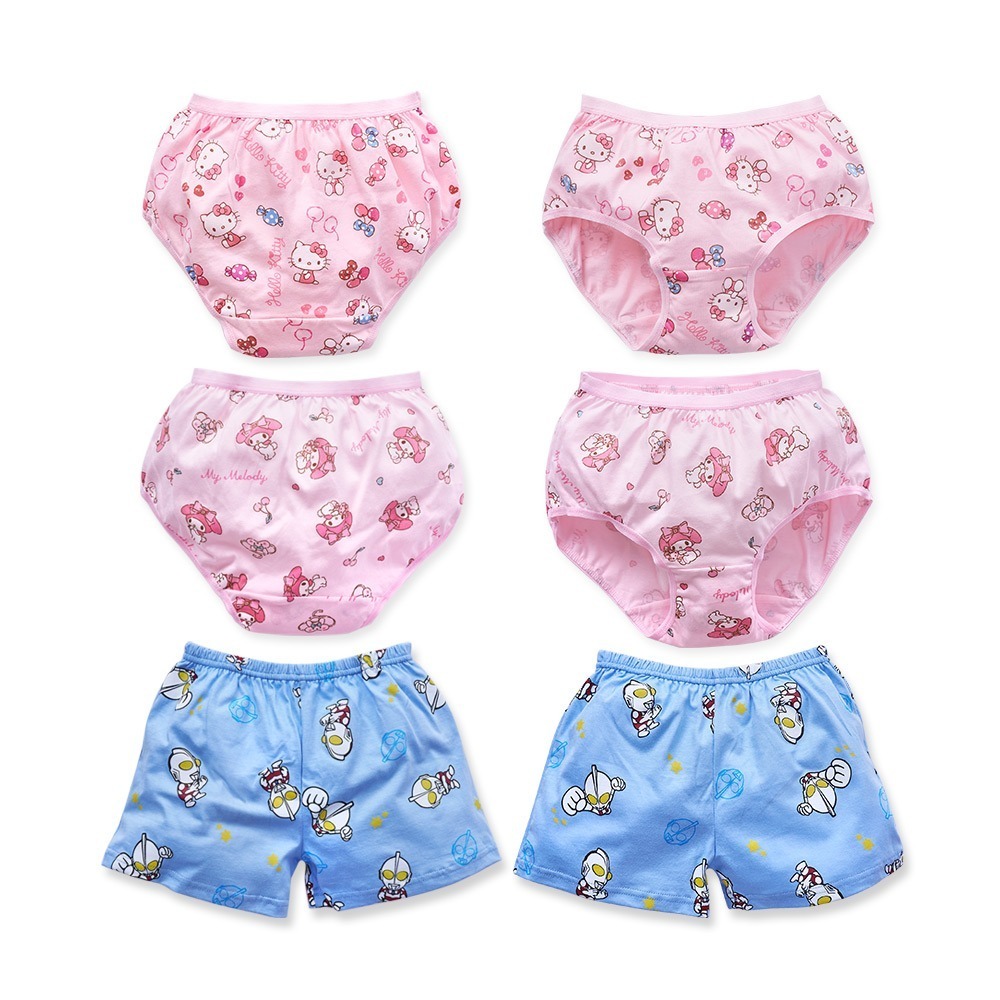 三麗鷗 Kitty 美樂蒂純棉童內褲 (2入組) 超人力霸王童四角內褲 純棉內褲【旺達棉品】UT-CU001-細節圖2