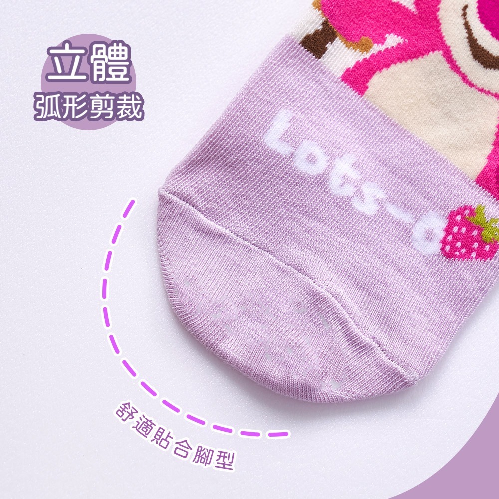 Disney 迪士尼 小熊維尼短襪 雙色短襪 三眼怪 史迪奇 米奇米妮 兒童短襪 直版襪 台灣製童襪【旺達棉品】-細節圖4