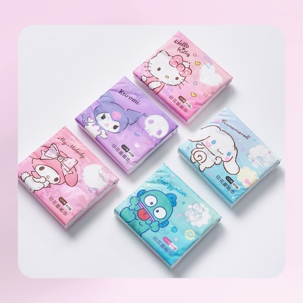 【7-ELEVEN門市團購】三麗鷗三層袖珍面紙(40抽x20包) 袖珍包 印花衛生紙 (免運)【旺達棉品】下單備註款式-細節圖7