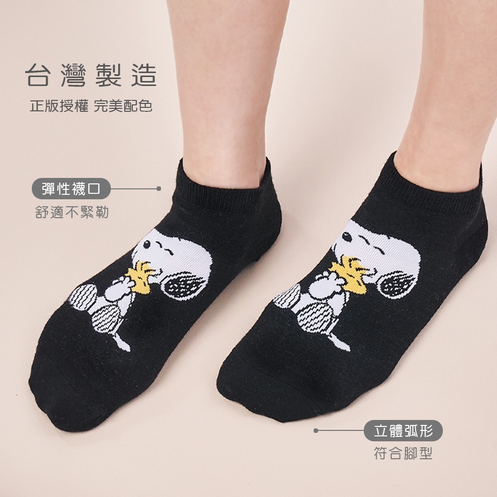 SNOOPY 史奴比短襪 歐拉夫 兒童短襪 查理布朗直版襪 台製棉襪【旺達棉品】SN-A501-細節圖7