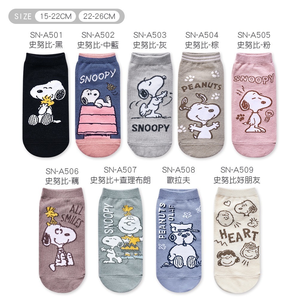 SNOOPY 史奴比短襪 歐拉夫 兒童短襪 查理布朗直版襪 台製棉襪【旺達棉品】SN-A501-細節圖8