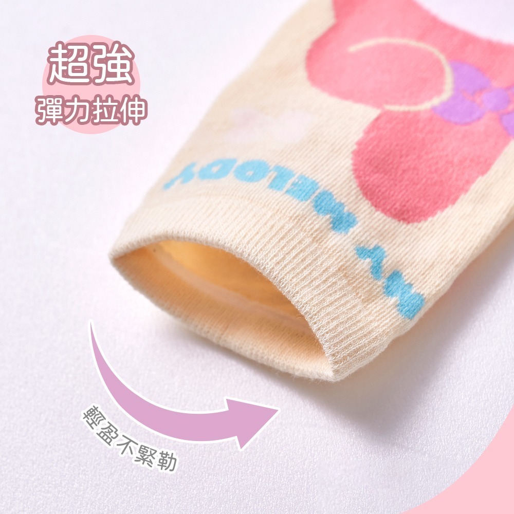 Sanrio 美樂蒂直版襪 兒童短襪 女童襪 短襪 卡通襪【ONEDER旺達】MM-A542-細節圖4