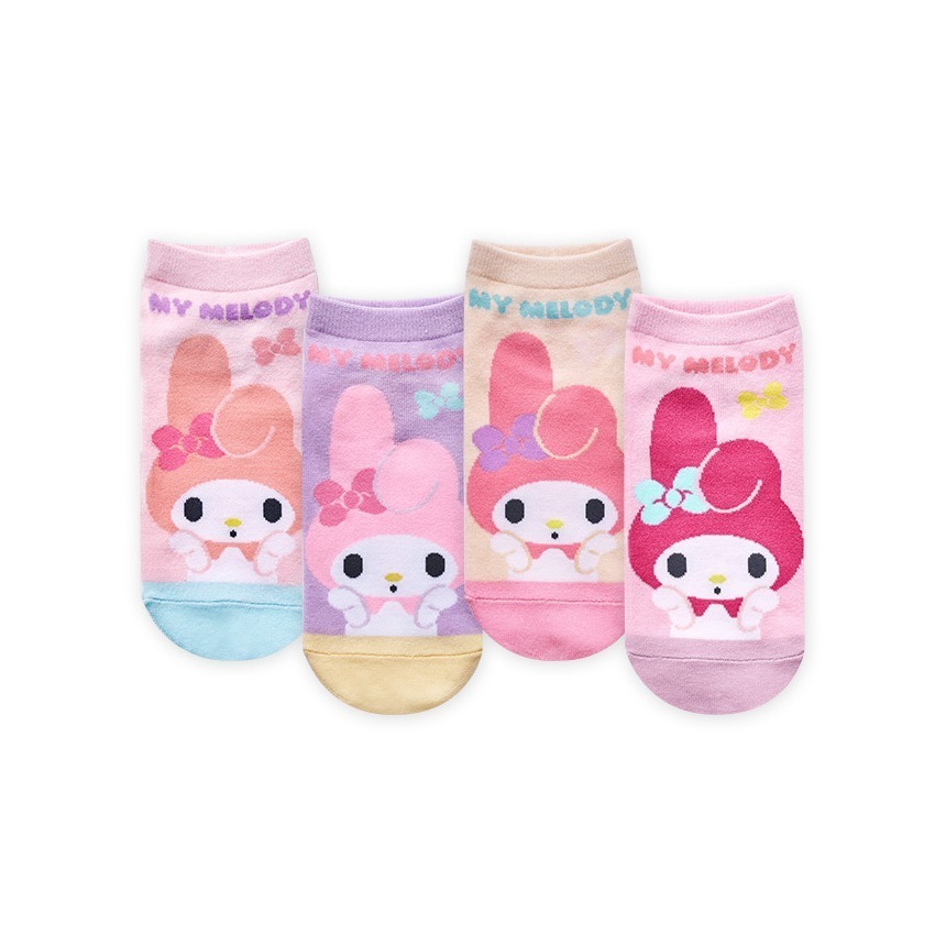 Sanrio 美樂蒂直版襪 兒童短襪 女童襪 短襪 卡通襪【ONEDER旺達】MM-A542-規格圖8
