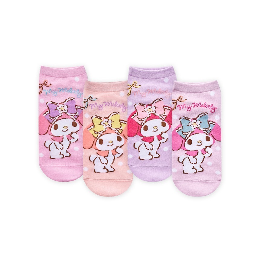 Sanrio 美樂蒂直版襪 兒童短襪 女童襪 短襪 卡通襪【ONEDER旺達】MM-A542-規格圖8