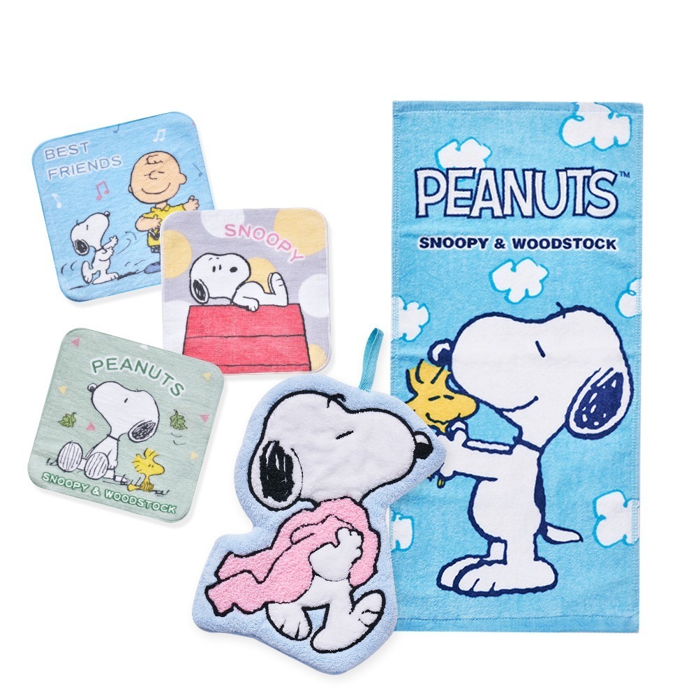 Snoopy 史奴比毛巾 手帕 洗澡浴袍 純棉浴巾 兒童毛巾【旺達棉品】SN-DB003-細節圖2