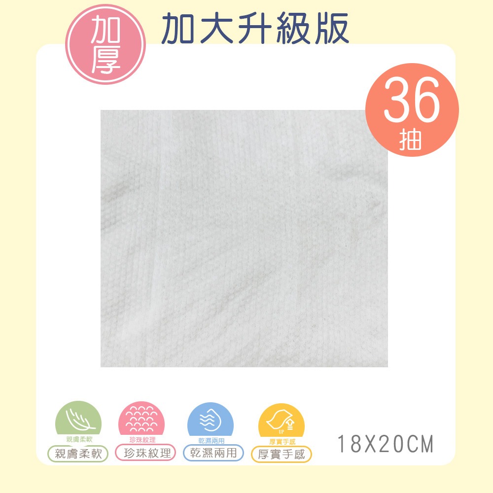 三麗鷗 人魚漢頓洗臉巾(36抽x3包) 乾濕兩用巾 醜魚乾濕巾 漢頓卸妝巾 加厚清潔巾 【旺達棉品】HG-DP001-細節圖7