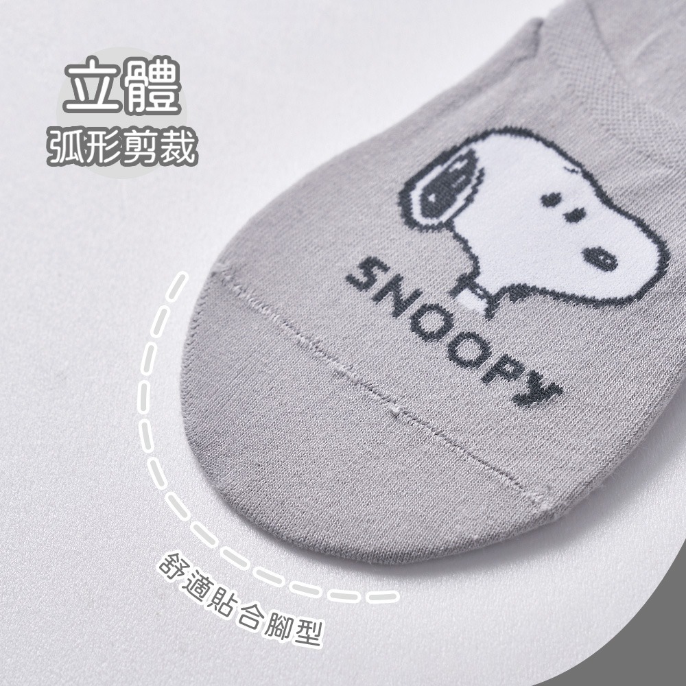 SNOOPY 史奴比隱形襪 歐拉夫 隱形襪 查理布朗踝襪 台製棉襪 止滑短襪【旺達棉品】SN-AP101-細節圖5