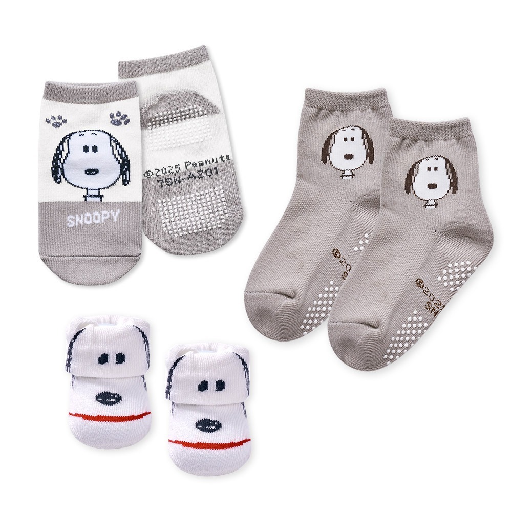 SNOOPY 史奴比寶寶襪 兒童止滑短襪 幼童止滑襪 台製棉襪 男童襪 女童襪【旺達棉品】SN-201-細節圖2