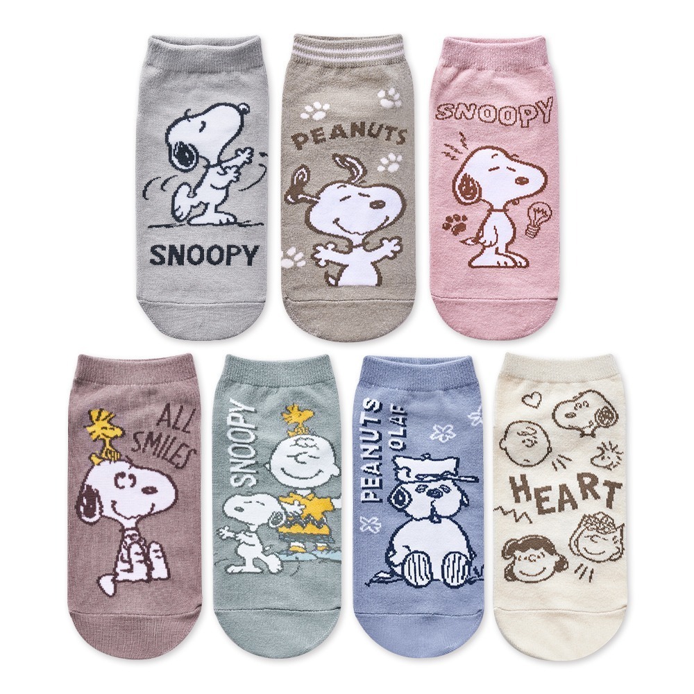 【7-ELEVEN門市團購】史努比短襪7雙組 15-22/22-26cm (免運)-細節圖3