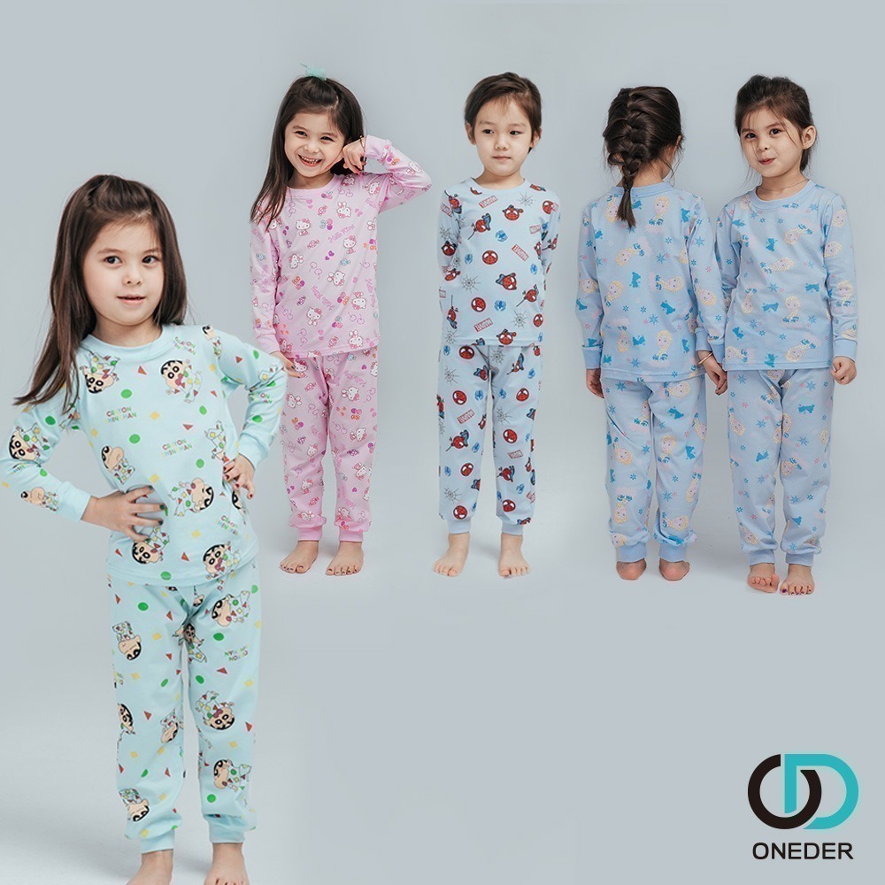 【7-ELEVEN門市團購】純棉長袖套裝 凱蒂貓 寶可夢 大耳狗 力霸王 (1件組) (免運)-細節圖2