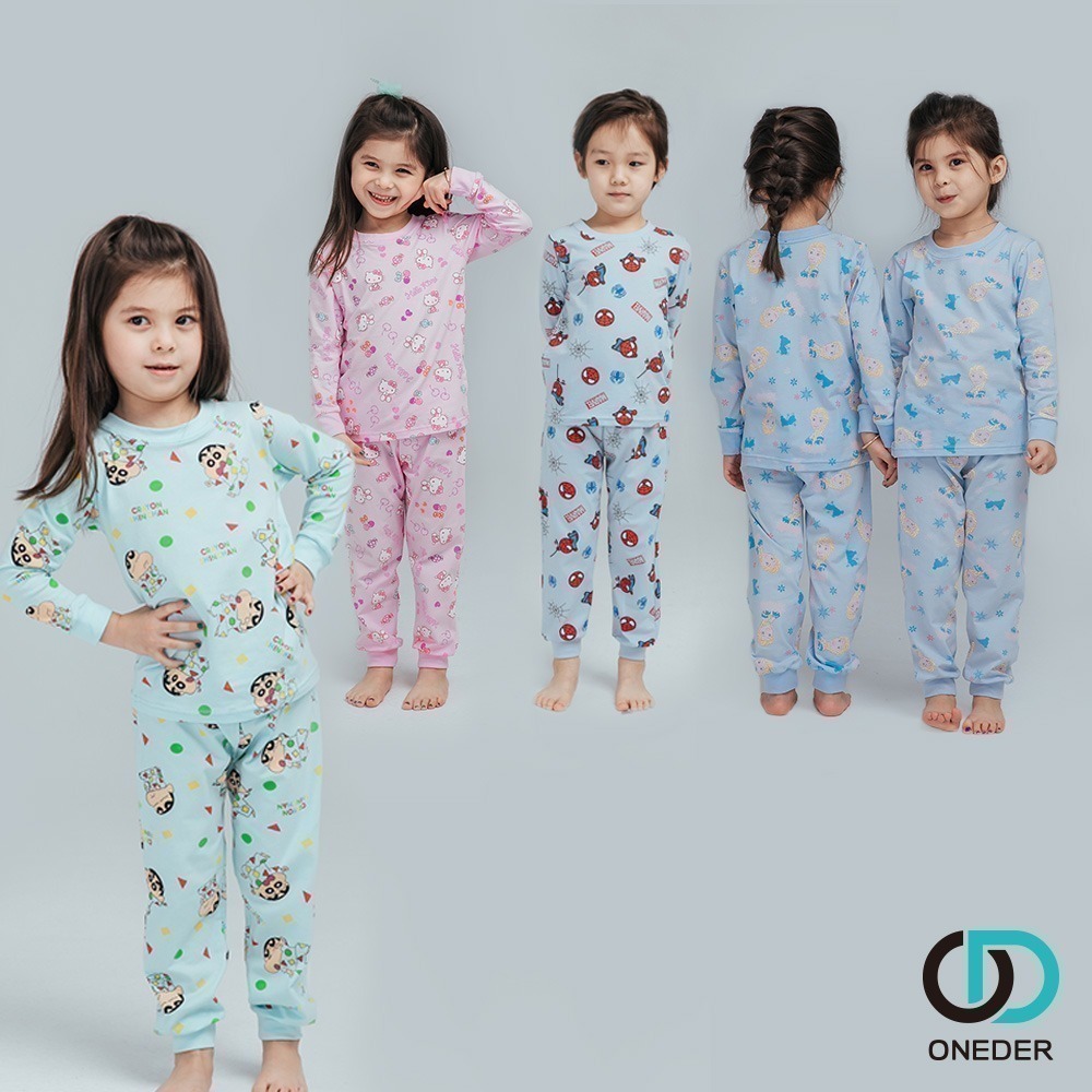 【7-ELEVEN門市團購】純棉長袖套裝 凱蒂貓 寶可夢 大耳狗 力霸王 (1件組) (免運)-細節圖2